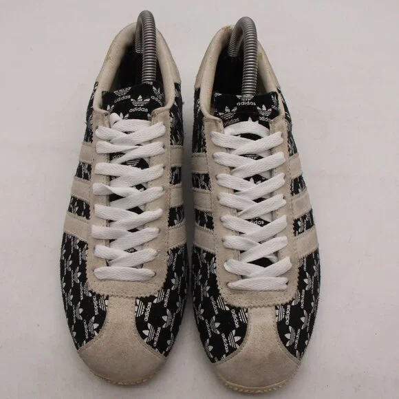 Vintage Adidas Rekord TrefMen’s 6.5 Women 7.5 Black White Athletic Sneakers